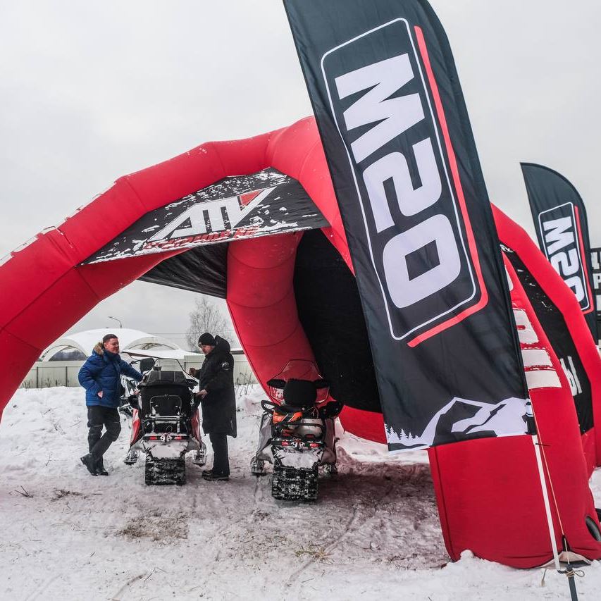 В рамках ATVARMOR ICE DAY прошел тест-драйв снегохода OSM